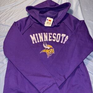New Era Purple Hoodie Minnesota Vikings Women’s Small